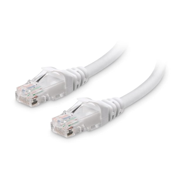 Snagless Lang Cat 6 Ethernet-kabel 35 fot (Cat 6-kabel, Cat6-kabel, Internett-kabel, Nettverkskabel) i hvitt White 10m
