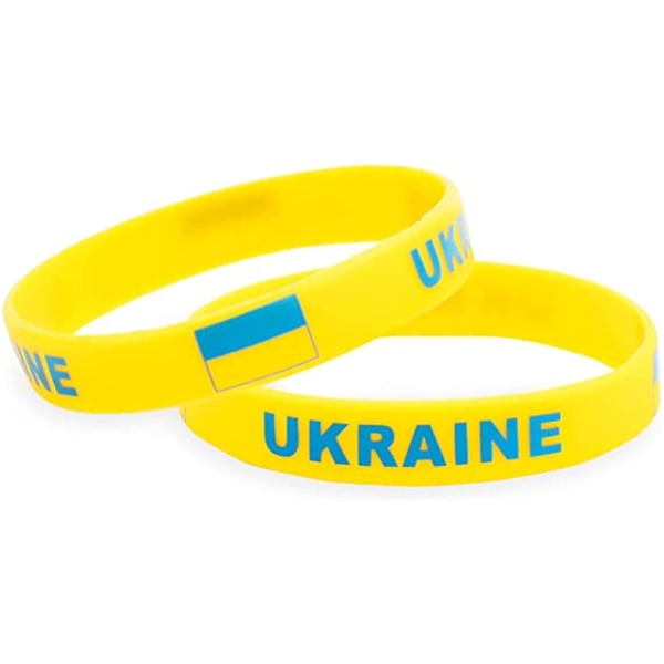 2 kpl Ukrainan silikonirannekoruja, Ukrainan ranneke