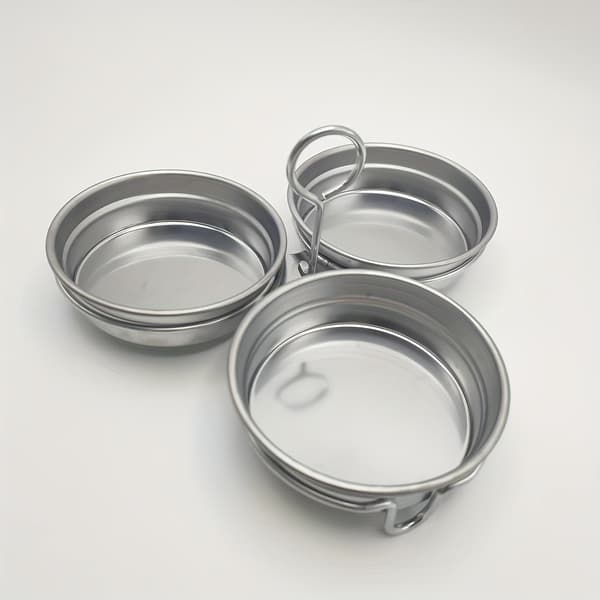 Egg Steamer-sett i rustfritt stål, 1 stativ 3 brett for kokte og posjerte egg, frokost