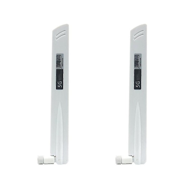 2 stk. 3g 4g 5g Antenne 600-6000mhz 18dbi Gain SMA Hann for Trådløst Nettverkskort Wifi Router Høy S