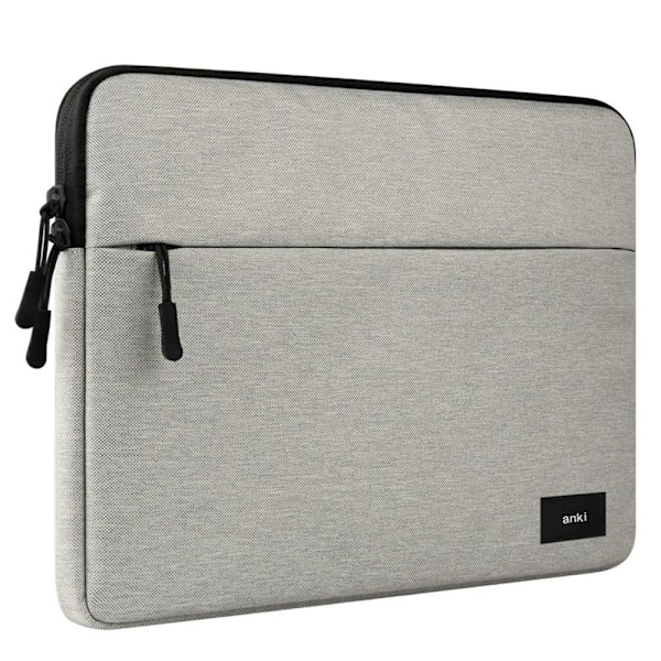 11-15,6 tums laptopväska med fodral Ljusgrå Light Grey 15.6 inches