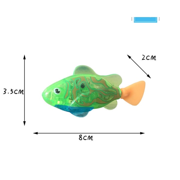 Simrobot fiskleksak för katter, 2st akvarellleksak Cat Interactive Pet Toy Electric Fish