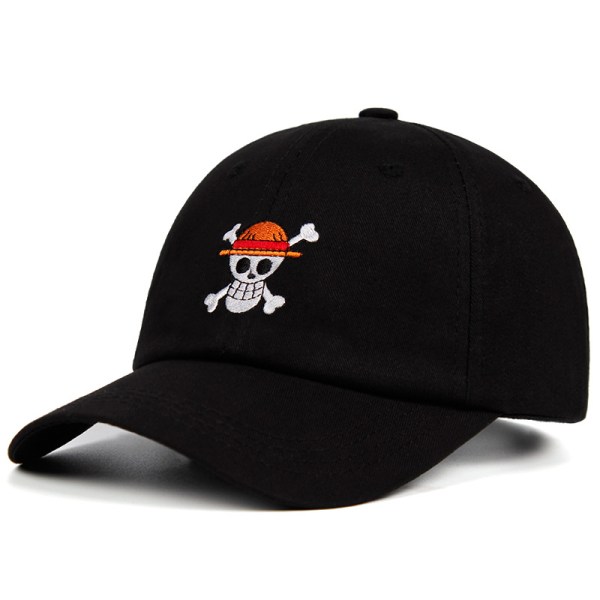 Anime-lippis One Piece - Baseball-lippis japanilainen isän lippis miehille musta