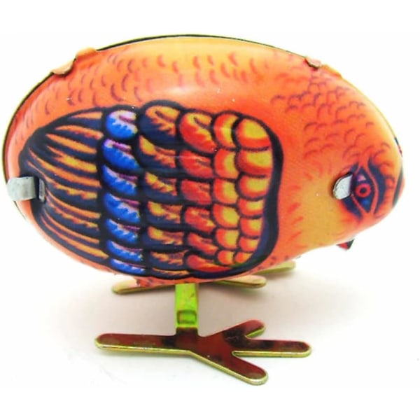 Clockwork Spring Wind Up Nodding Chick, Nostalgic Wind-up Animal Toys Tin Toy