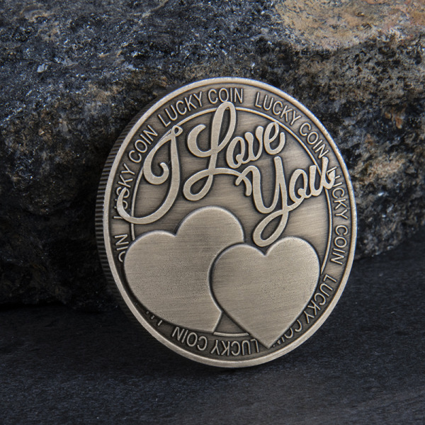 2 kpl, Eternity Love Lucky Coin - muistolahjalelu onnea ja vaurautta varten