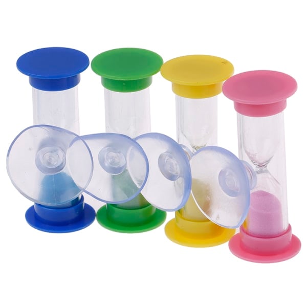 Tandborste-snurrande sandtimer 2/3 minuter duschtimer barn mini - Gul Yellow 3 minutes