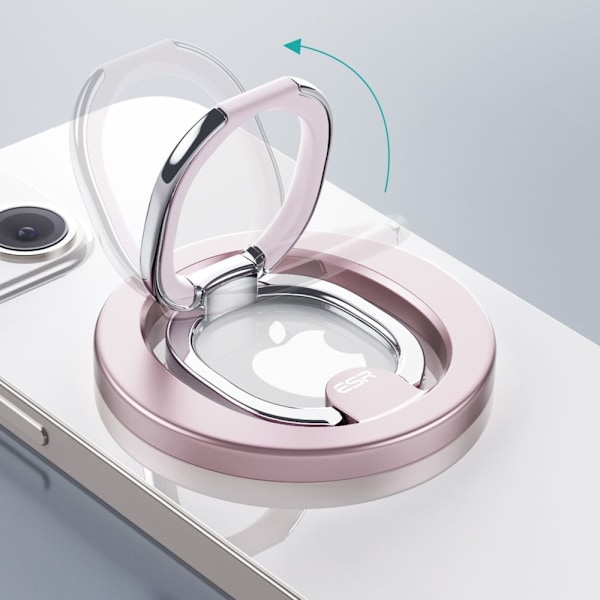 ESR HaloLock MagSafe Puhelinrengasjalusta Vaaleanpunainen