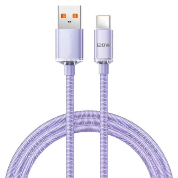 Type C Laddningskabel Mobiltelefon Laddningskabel LILA 1.5 Lila Purple 1.5 meters-1.5 meters