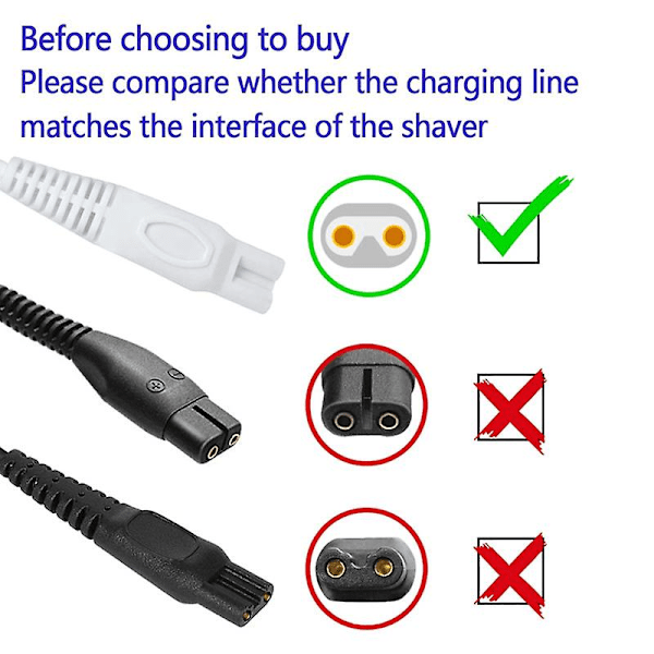 Høvellader Kompatibel Finishing Touch Flawless Body Oppladbart Høvlerledning 5v Erstatning Usb Lading Kabel Kvinner Trimmer