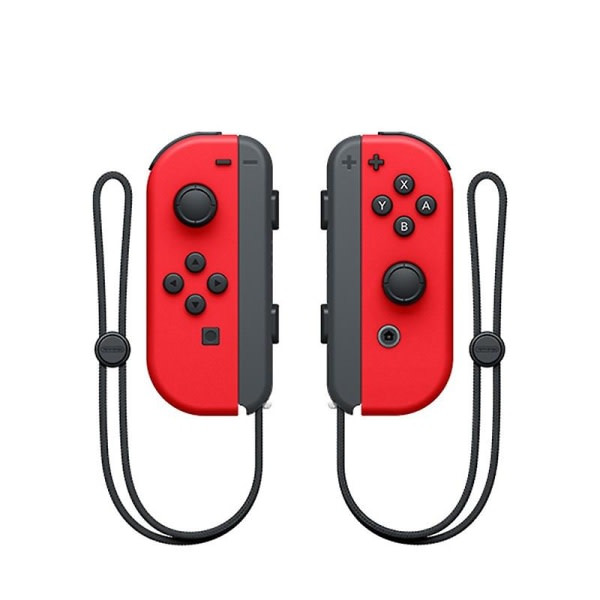 NS-bryter venstre og høyre håndtak joycon håndtak bryter bluetooth håndtak med fjernvekkelse og håndstropp Stor rød venstre og høyre Big red left and right handles