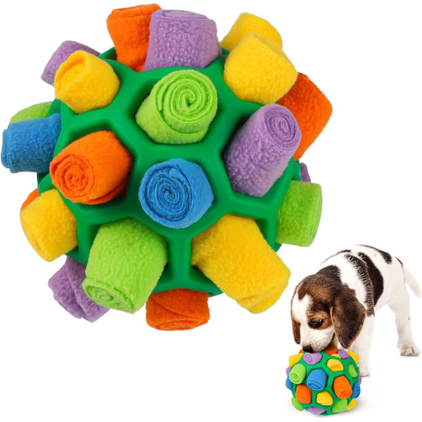 Snuffleboll för Hundar, Interaktivt Hundpussel, Utbildande Foderleksak, Långsam Matning
