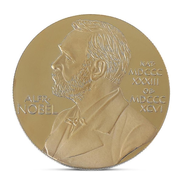 Alfred Bernhard Nobels minnemyntsamling Present Suvenir Art Metal Anti