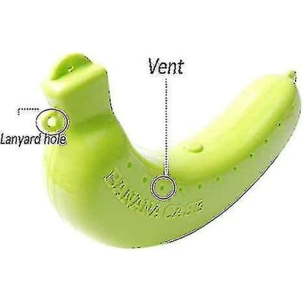 Förtjusande Bananskydd, Praktisk Fruktbehållare i PP-material, Mångsidig Förvaring för Dina Dagliga Utflykter, Resevänligt Bananfodral (Set med