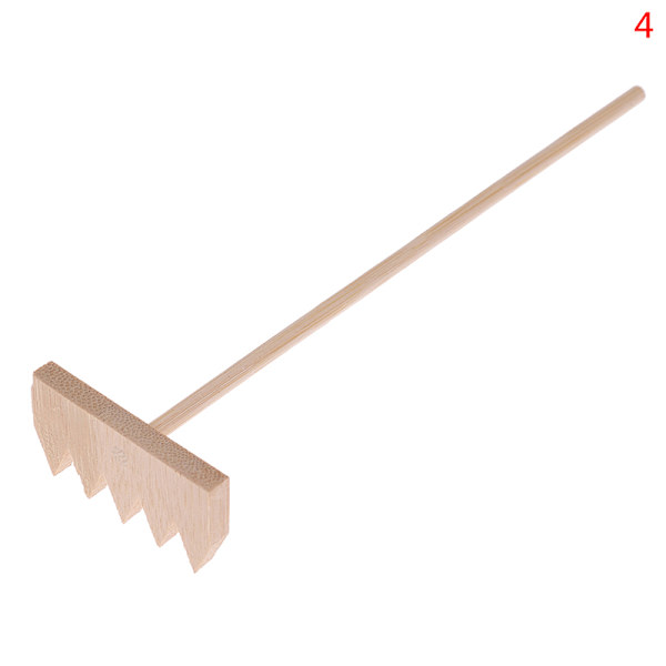 5 stk Mini Bambusrive for Zen Hage Sand Bordplate Meditasjon F 4(triangle tooth 1Pc)