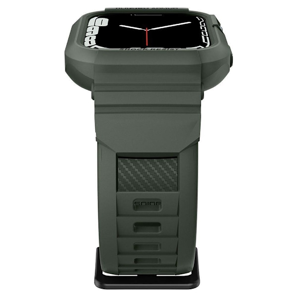 Spigen Apple Watch 44/45 mm Kotelo/Ranneke Rugged Armor 'Pro' Vihreä