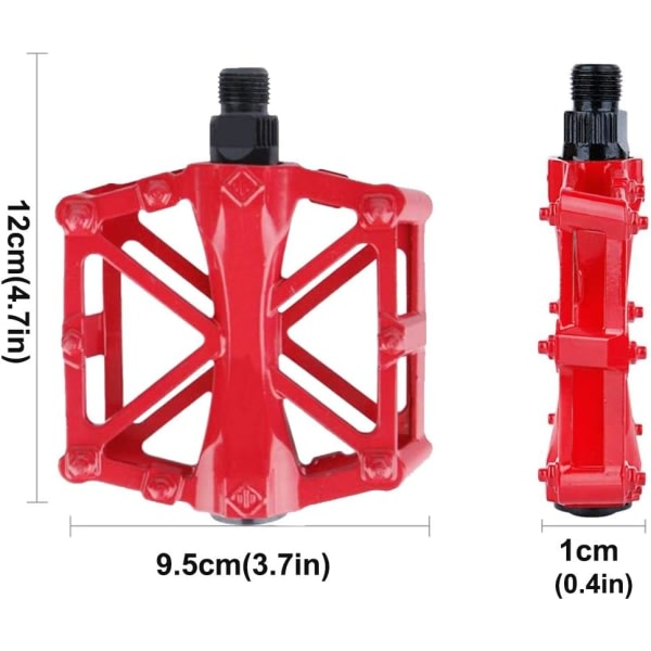 Bicycle pedals (red, 1 pair of stock pedals in box)