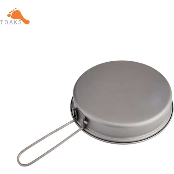 Titanium stekpanna utomhus camping picknick lättviktsutrustning redskap 145mm