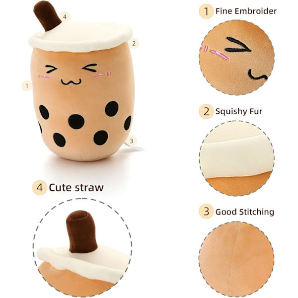 13,7 tommers myk Boba Tea bamse - Perfekt gave til barn