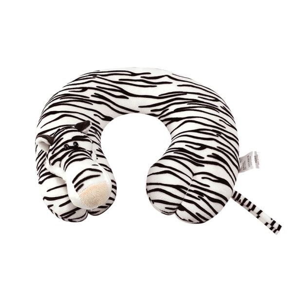White Tiger 30*32*9cm U-formad Travel Headrest Support Cushion