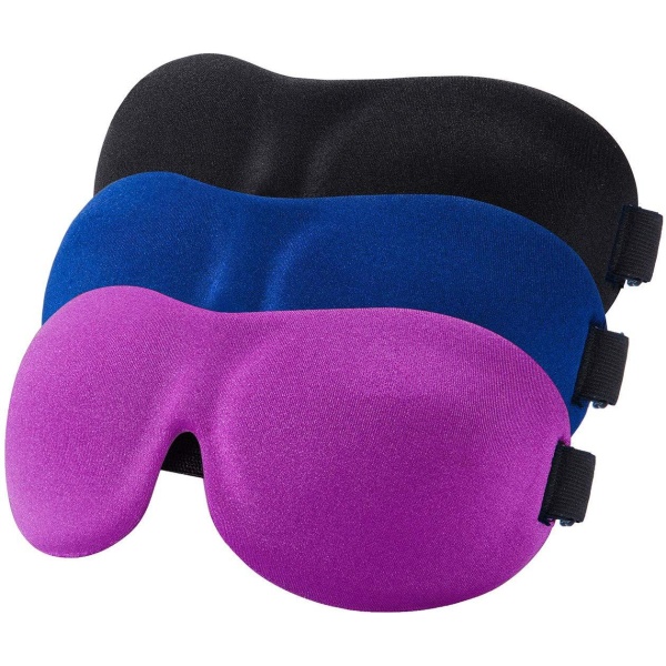 Sömnmask 3-pack, ögonmask med justerbar rem