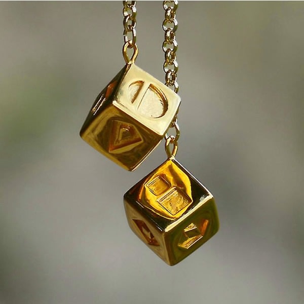 The Last Jedi Han Solo Lucky Dice Prop Gold Color Smuggler Dice/Cube Charms 30