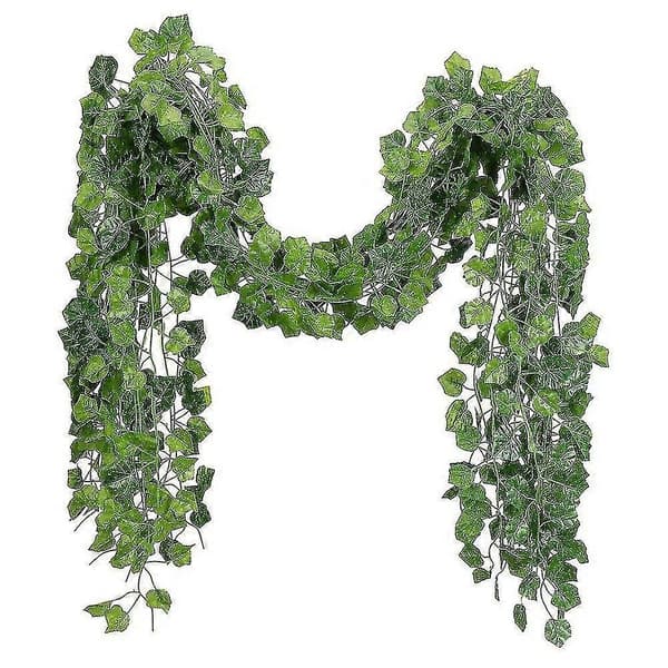 12 Strands Artificial Ivy Vines with 3 Bunches Grapes for Wedding Party Home Wall Decor