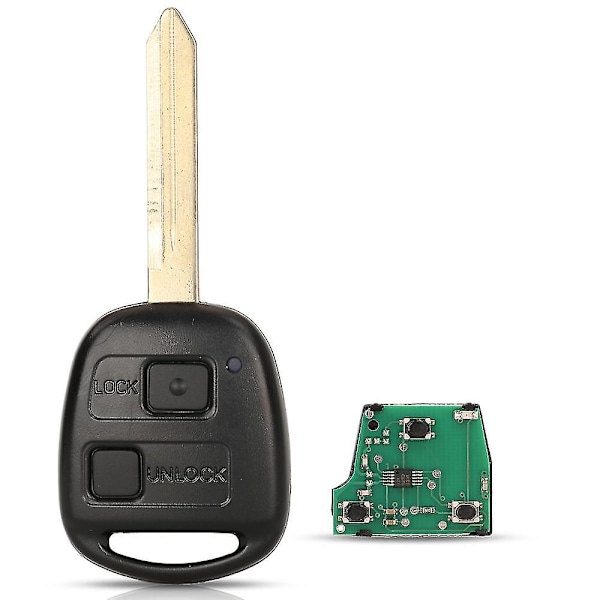 433mhz 4d70/ 4c chip 89071-0d030 2/3 knapp fjernkontrollnøkkel for Toyota Yaris Avensis 2003 - 2011