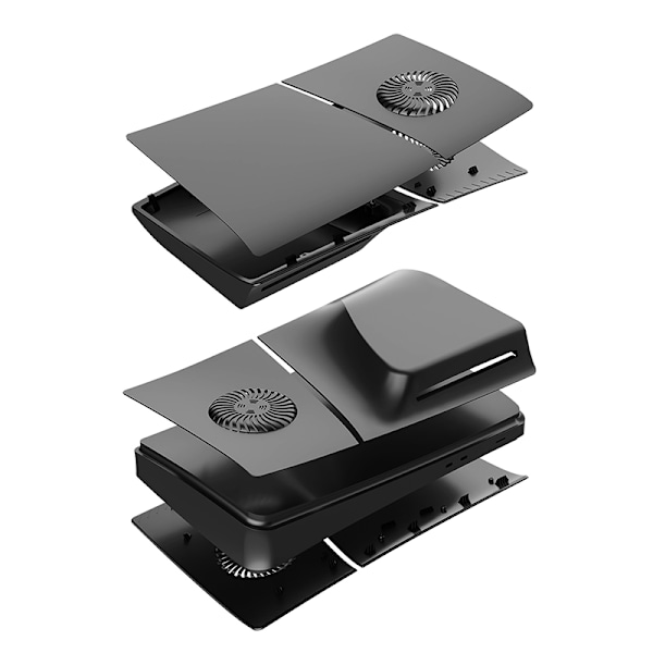 Deksel for PS5 Slim-konsollen, foran og bak Blue-Digital Version