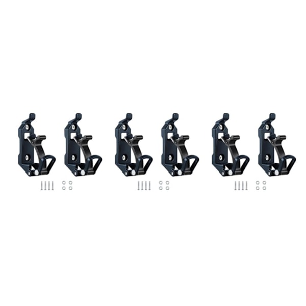 1/2/3 2-pack/parti Fäste för takräcketillbehör Väggfäste Svart Black 3Sets