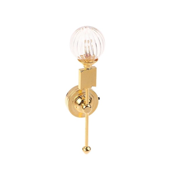 1:12 Miniatyr Mini Vegglampe Belysning Led Lampe Møbelmodell Tilbehør