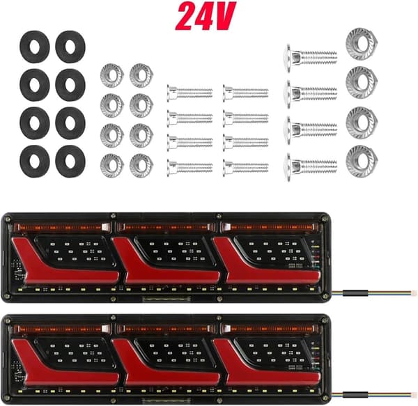 24V Bil Baklykter Blinklys Sidemarkeringslys Bremselys Ryggelys