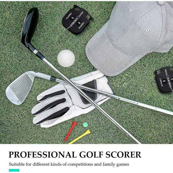 Spillerslag Counter Golf Score Indicator 2 Siffror Mini Square Golf Score Counters Handy Scorer Golf Count Shot (2.)