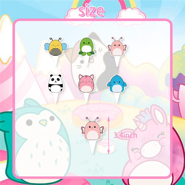 Squishmallow Synttärijuhlat Koristeilupallo Kakun Päällysteet Sarja z