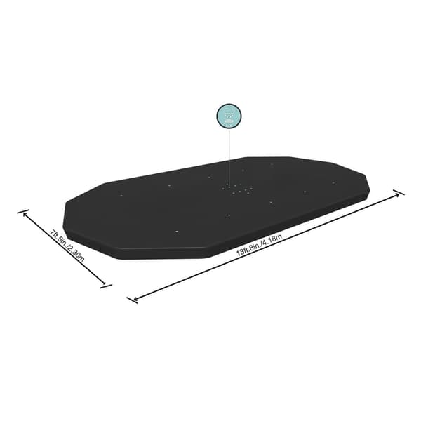 Bestway Poolskydd 418x230 cm Black Black