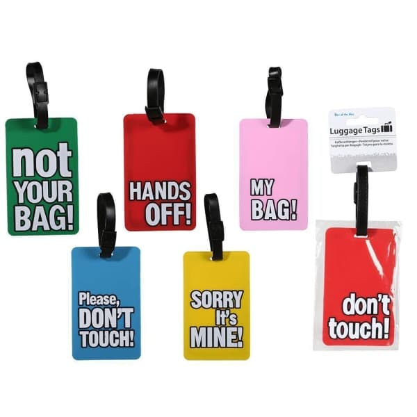 2-pakning - Bagasjelapp / Tag to Baggage - Fest til kofferten MultiColor 2-pakning 2-Pack
