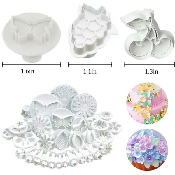 Bakning fondant set - fondantform set, fondantform, DIY snöflinga form fondant mandel maräng tårta dekoration tårtform