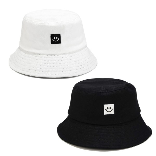 2 kpl Bucket Hat - Summer Sun Hat Bucket Hat naisille, Travel Sun Hat miehille Naiset Teinit, 100% puuvillaa aurinkosuoja