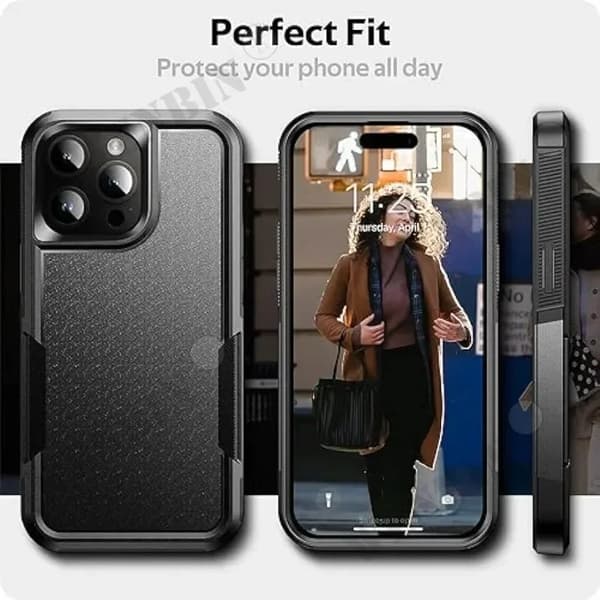 Etui til iPhone 15 Pro Max Plus Kraftig Hård Bagside Robust Stødsikker Beskyttelse iPhone15Pro