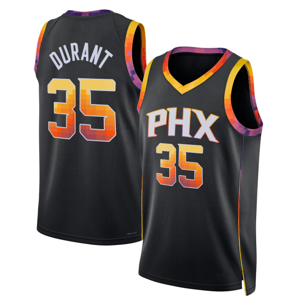 Mordely 2023 Phoenix Suns herre Kevin Durant #35 Edition sydd voksentrøye