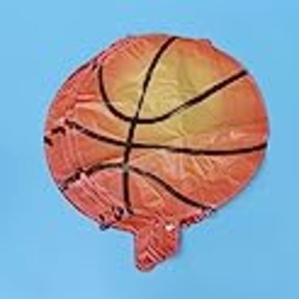 10st 18 Inches Basketballonger Dekorationer Ballong för fest Basketballonger Dekorativt Kreativt aluminiumfolie Sport Den