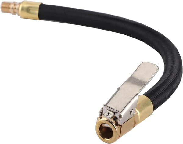 2 stycken Däckpumplang Förlängningsslang 20cm Däckpumpslang Snabbpumpande Chuck Adapter Bil Amerikansk Ventil