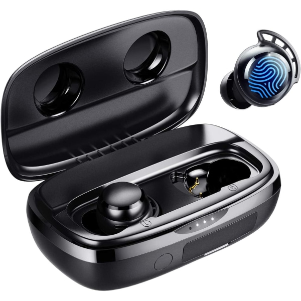 Bluetooth in-ear hörlurar, 100 timmars speltid, USB-C laddningsbox