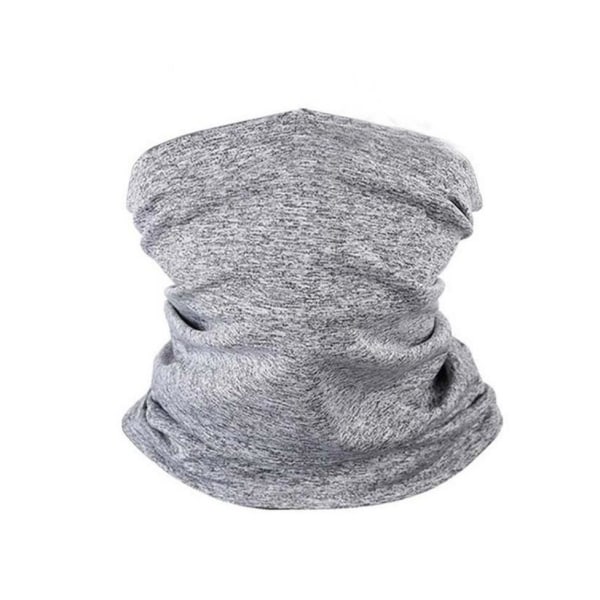 Multifunksjonell bandana med filterlomme grå Grey Grå