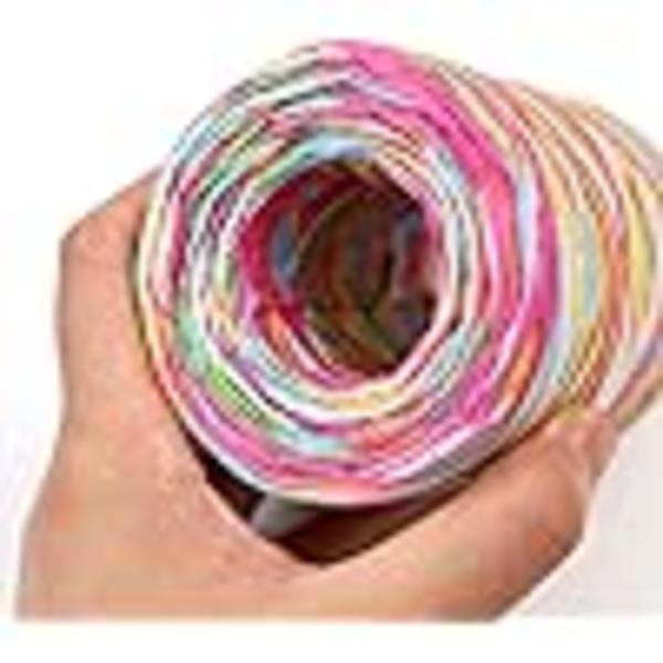 4 Rullar Färgad Raffiapappersband 80M Raffia Garn Hantverk Pappersband Inpackning