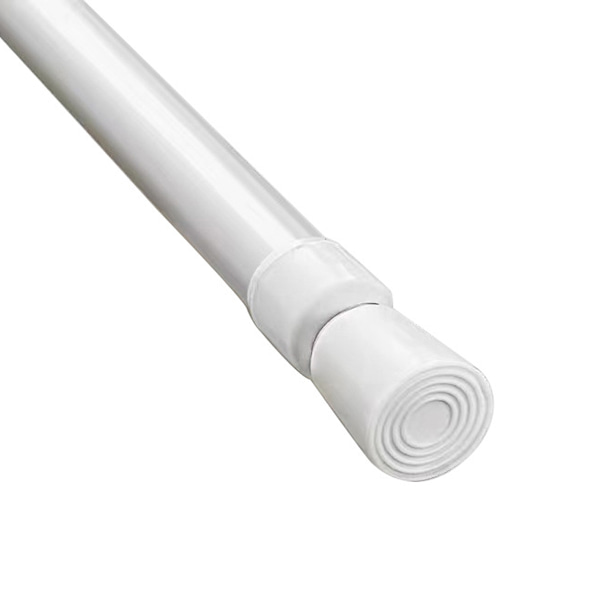 Duschdraperistång för fastspänning, utdragbar, 50-90 cm, nickelfärgad