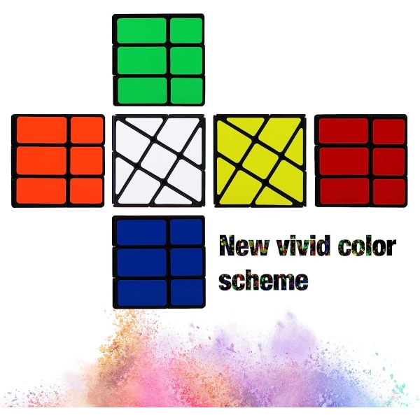 Rubiks kube pedagogiske leker, 3D-puslespill magiske kuber for barn, voksne, nybegynnere