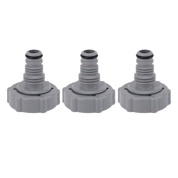 3 STK./Sælg Bestway P6H1419 Slangeadapter (Grå? 32 mm) Tilslutningsadapter