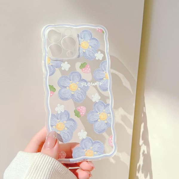 Kompatibel med iPhone 13 Pro Max Deksel 6.7 Tommer med Blomstrete Søte