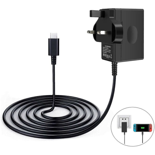 Oplader Til Nintendo Switch/lite Pro Adapter USB Type C Strøm - Sfygv