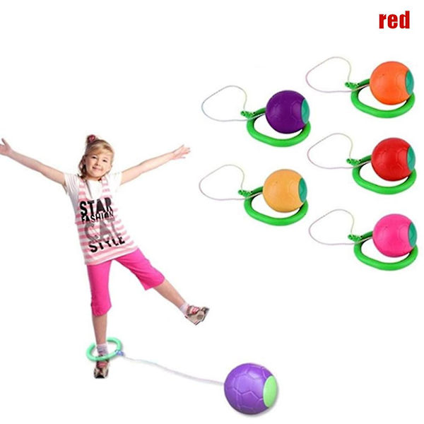 Skip Ball Børn Træning Koordination Og Balance Hop Legeplads Legetøj Red